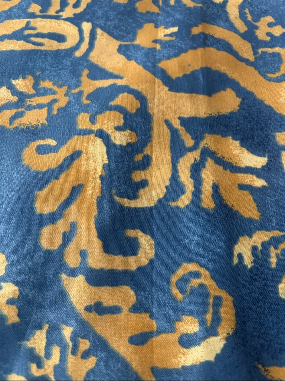 Schumacher “antique damask” screen print exclusive 
Fabric 8 metres approx